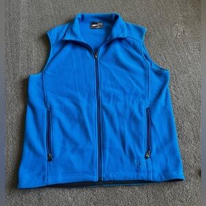 REI Men’s size Large Polartec Classic Blue Fleece Zip-Up Vest